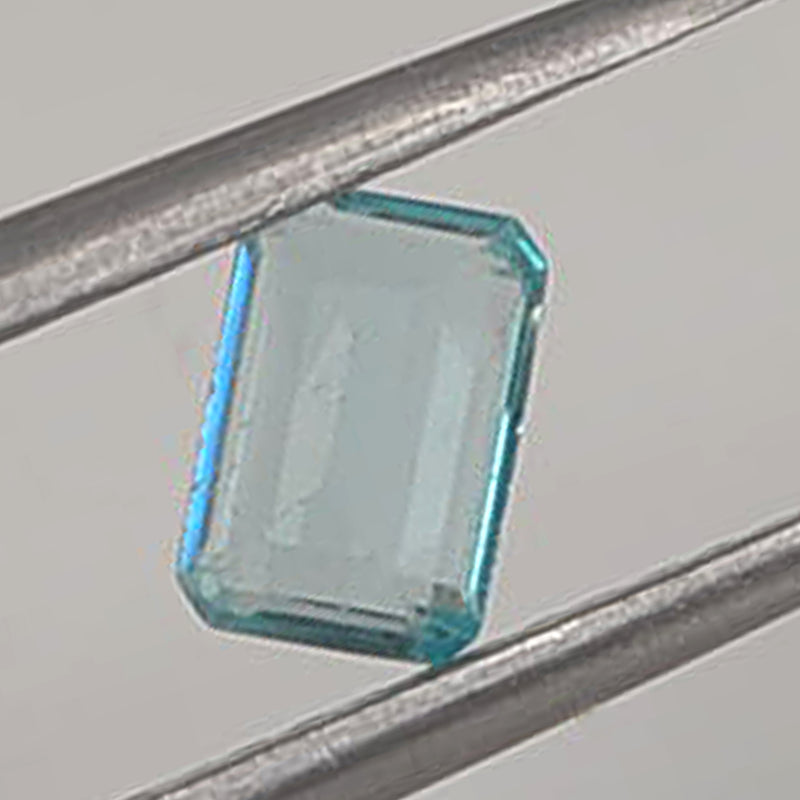 7.87 Carat Greenish Blue Color Octagon Apatite Gemstone