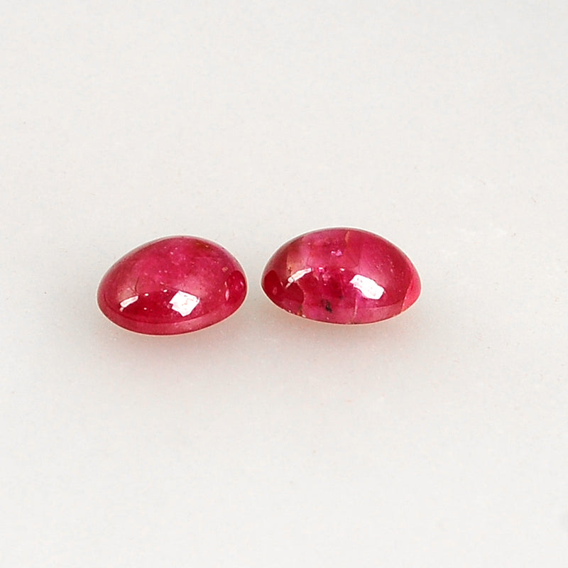 7.45 Carat Red Color Oval Ruby Gemstone