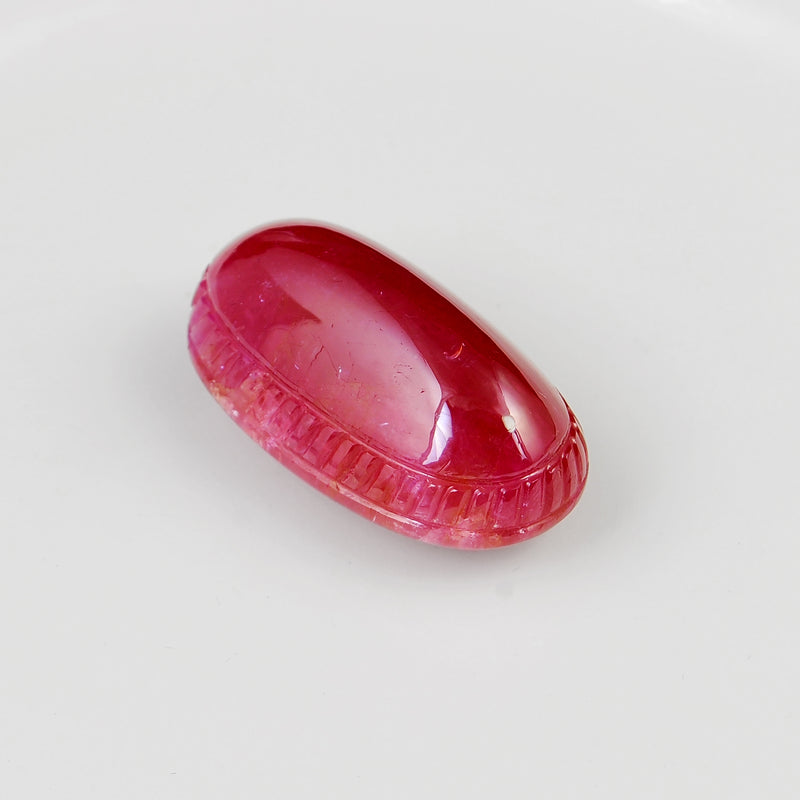 86.80 Carat Red Color Natural Oval Ruby Loose Gemstone 1 Pieces