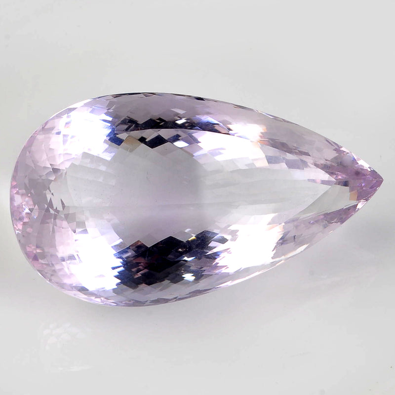 243.12 Carat Pear Light Purple Amethyst Gemstone