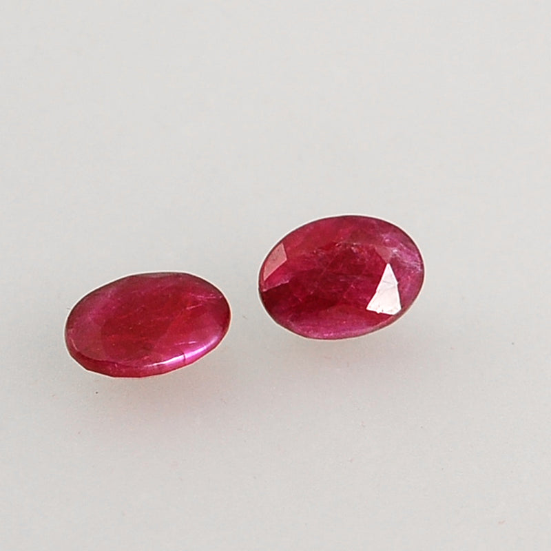 3.65 Carat Red Color Oval Ruby Gemstone