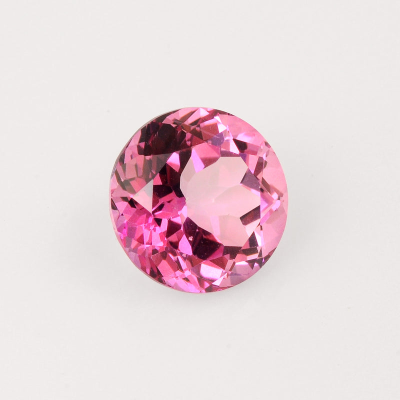 Round Pink Topaz Gemstone 10.10 Carat