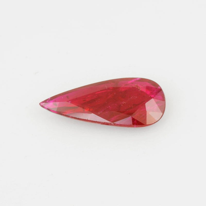 Pear Red Color Ruby Gemstone 4.60 Carat