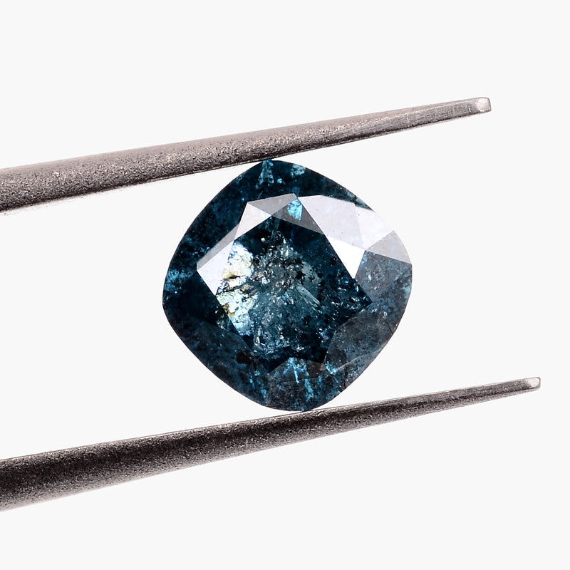 Cushion Fancy Blue Color Diamond 0.64 Carat - AIG Certified