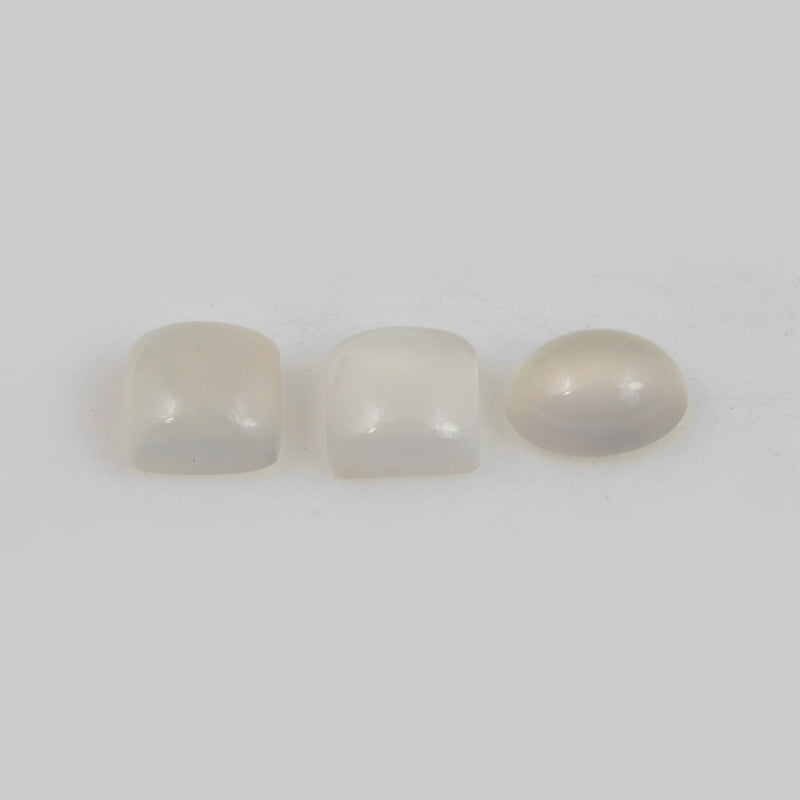 4.85 Carat White Color Mix-Shape Moonstone Gemstone