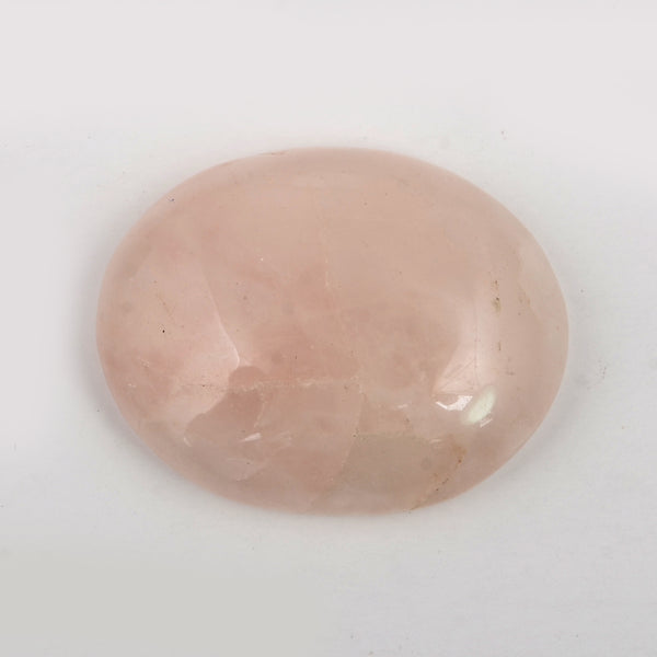 Oval Pink Color Rose Quartz Gemstone 55 Carat