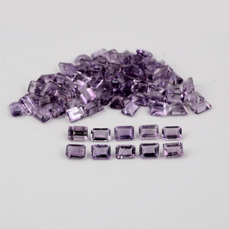 76.1 Carat Purple Color Octagon Amethyst Gemstone