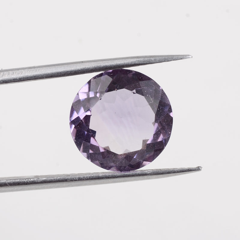 3.50 Carat Purple Color Round Amethyst Gemstone