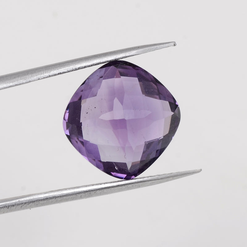 6.50 Carat Purple Color Cushion Amethyst Gemstone