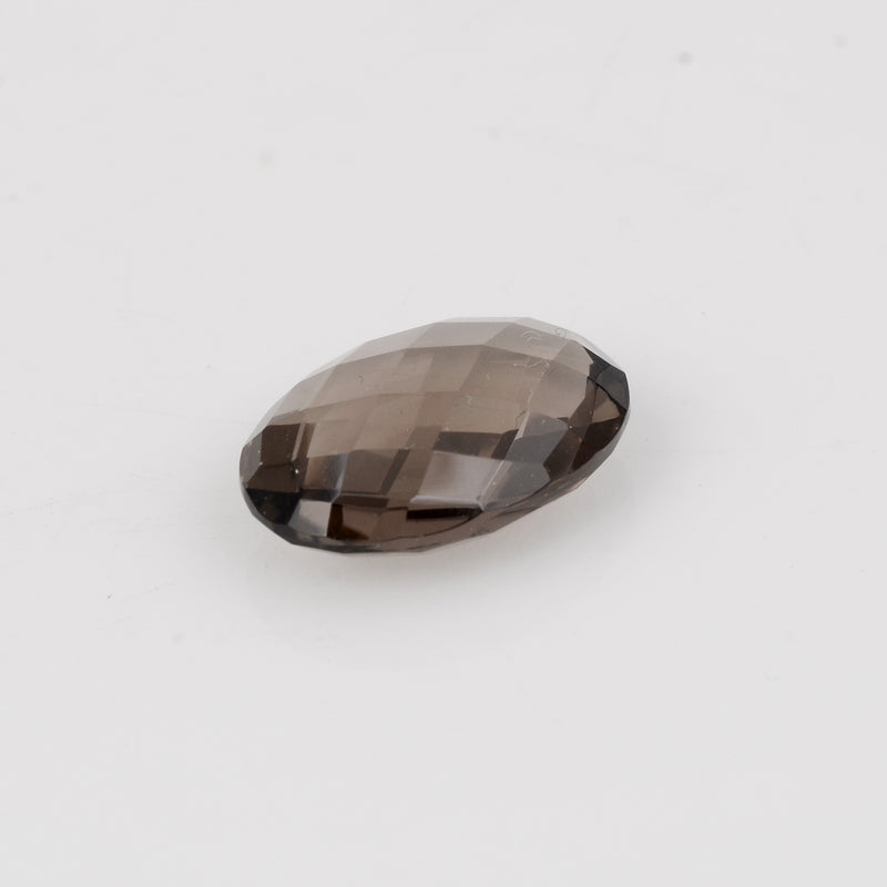 9.60 Carat Brown Color Oval Smoky Quartz Gemstone