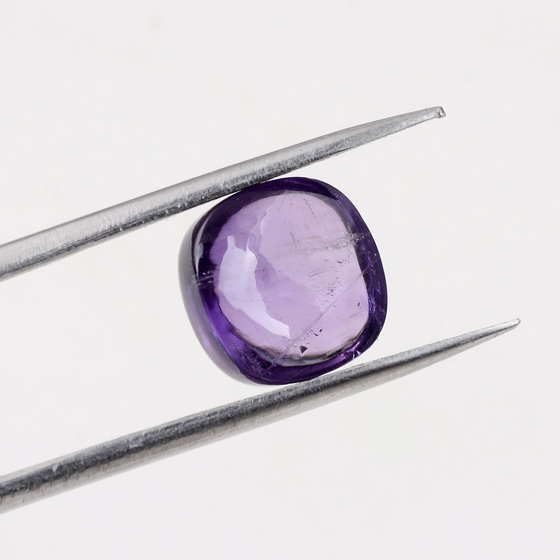 3.40 Carat Purple Color Cushion Amethyst Gemstone