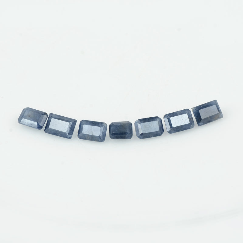 5.90 Carat Blue Color Octagon Sapphire Gemstone
