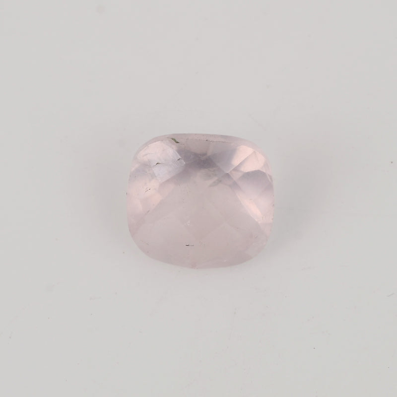 2.55 Carat Pink Color Cushion Rose Quartz Gemstone