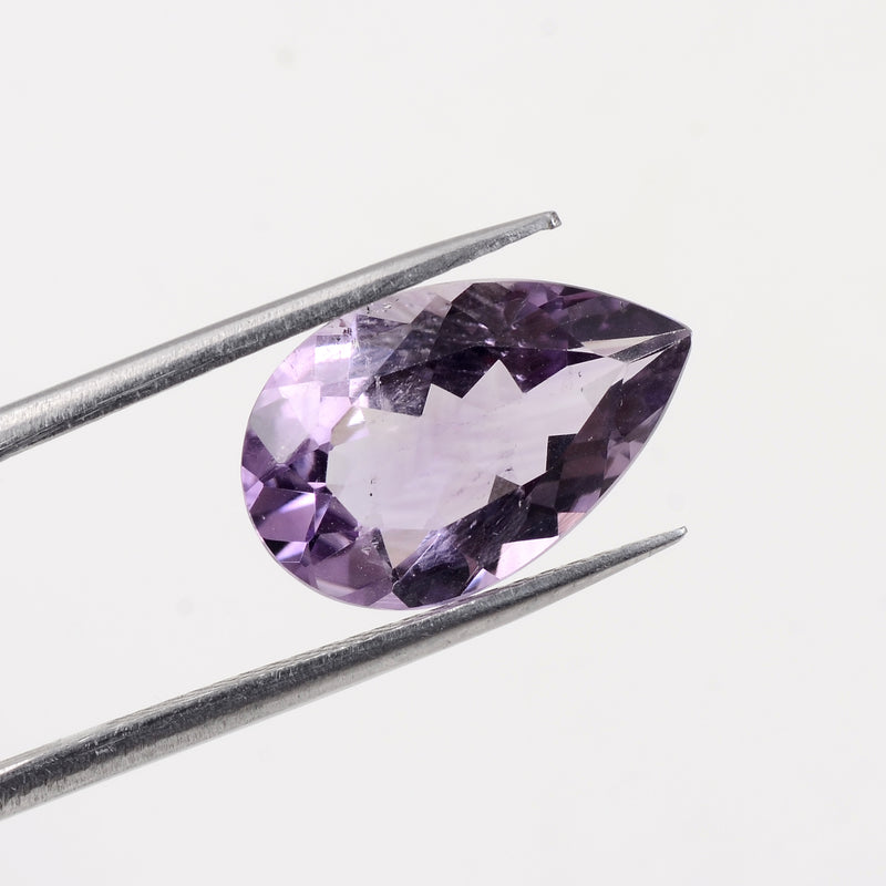3.20 Carat Purple Color Pear Amethyst Gemstone