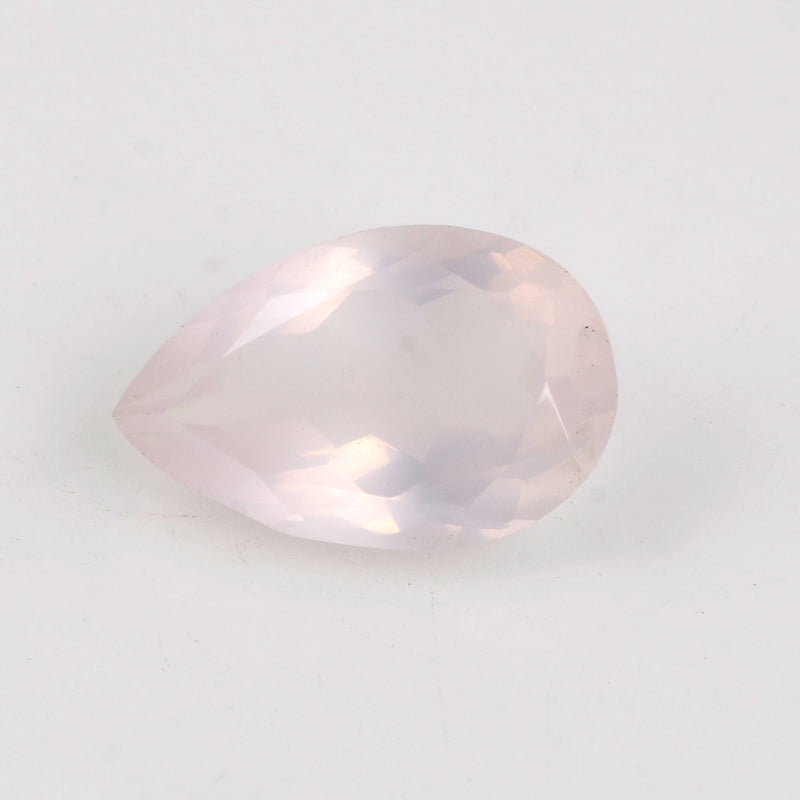 8.88 Carat Pink Color Pear Rose Quartz Gemstone