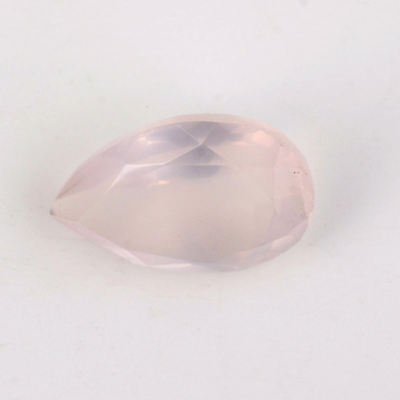 8.88 Carat Pink Color Pear Rose Quartz Gemstone