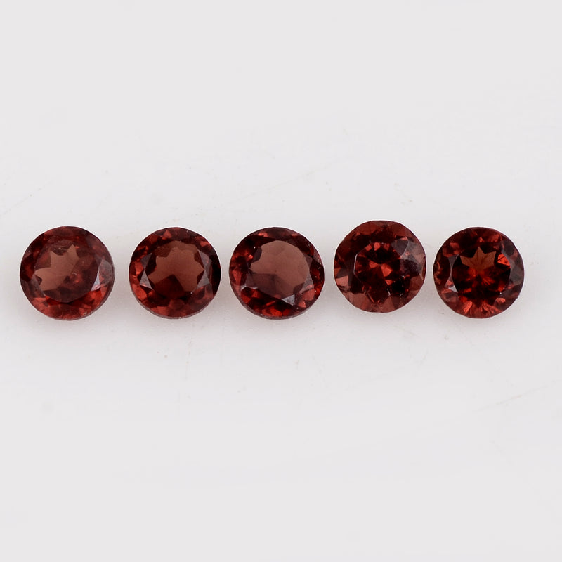 3.16 Carat Red Color Round Garnet Gemstone