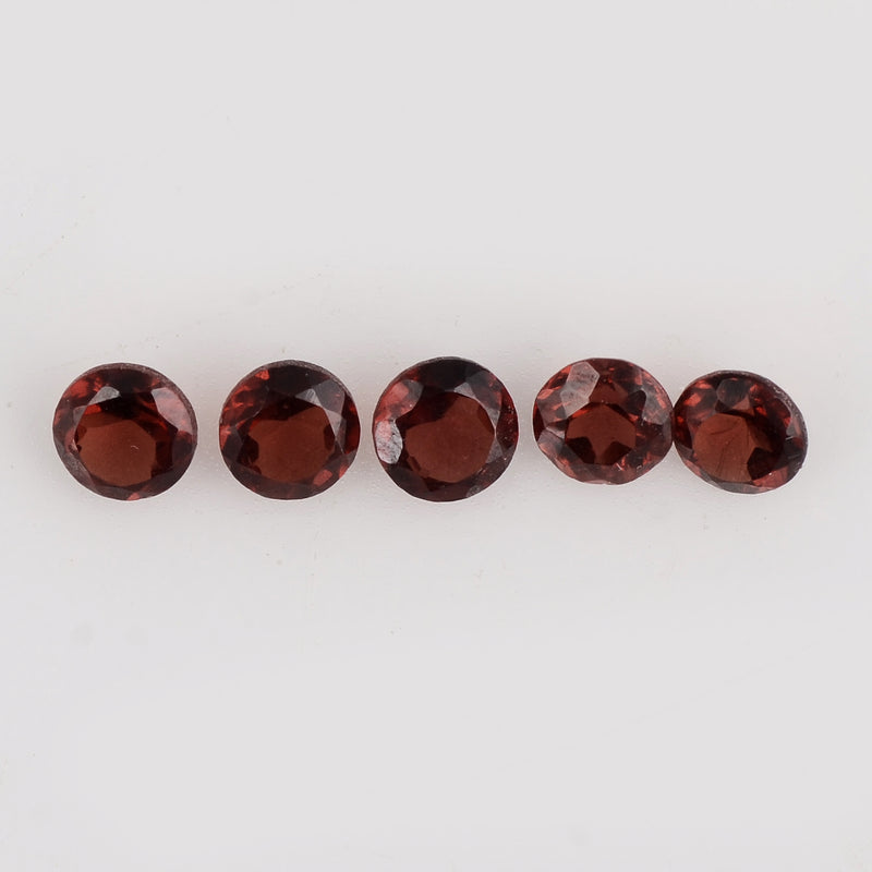 3.16 Carat Red Color Round Garnet Gemstone