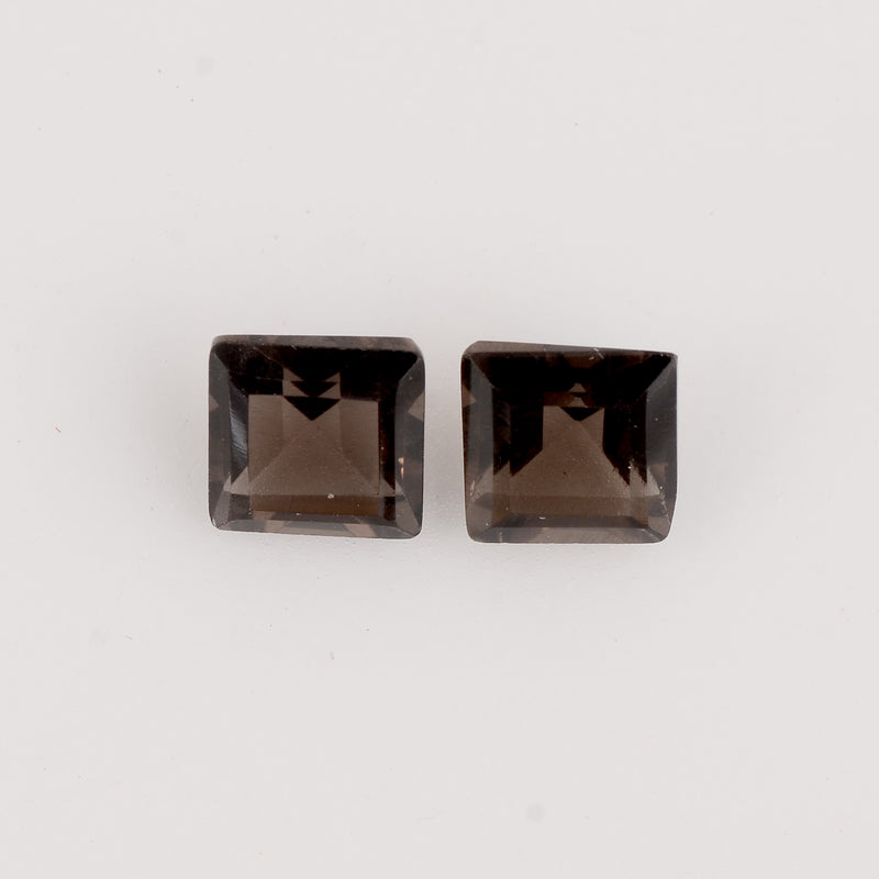 1.11 Carat Brown Color Square Smoky Quartz Gemstone
