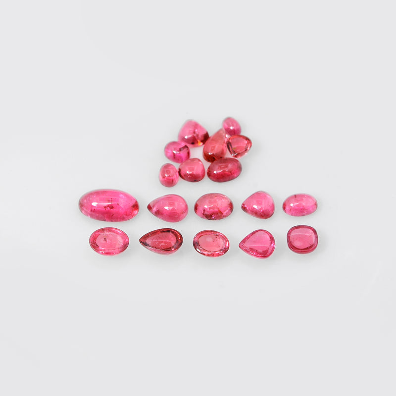 18 pcs Tourmaline  - 20.67 ct - Mix Shape - Pink