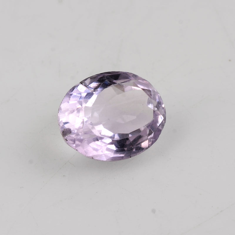 7.90 Carat Pink Color Oval Amethyst Gemstone