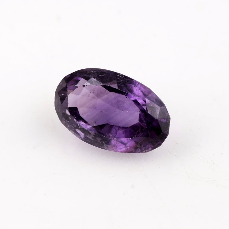 7.40 Carat Purple Color Oval Amethyst Gemstone