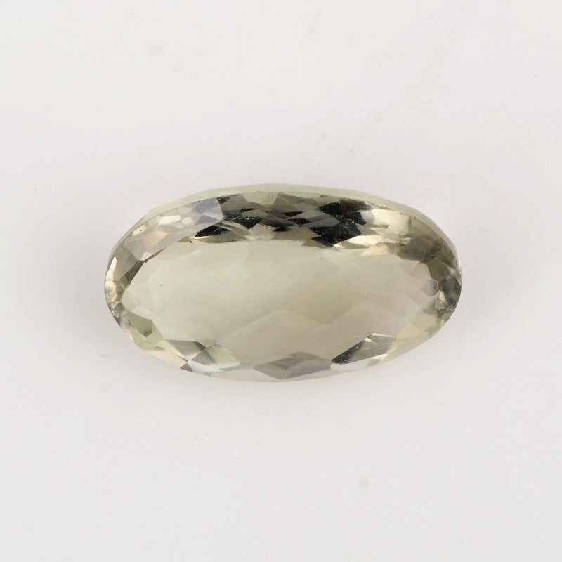 11.75 Carat Green Color Oval Amethyst Gemstone