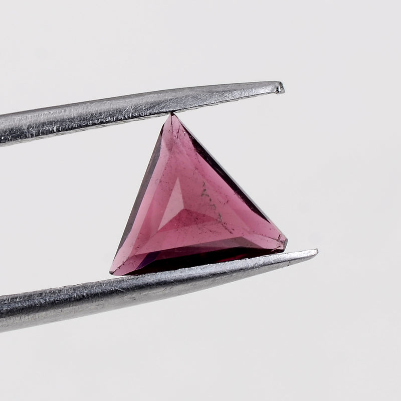 0.69 Carat Pink Color Trillion Tourmaline Gemstone