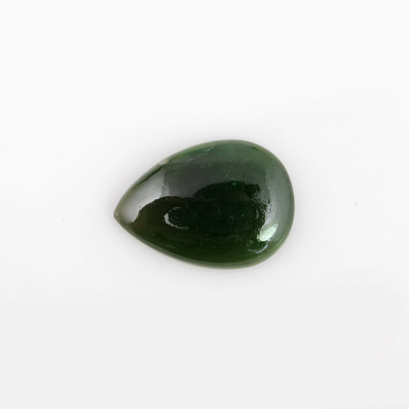 17.6 Carat Green Color Pear Vessonite Garnet Gemstone