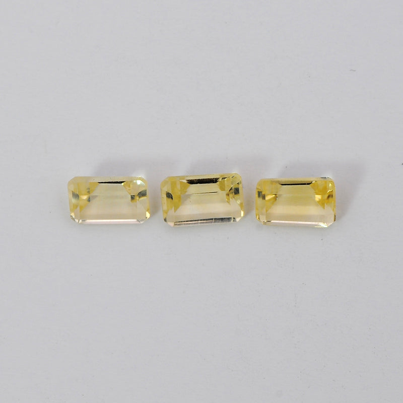 Octagon Yellow Color Citrine Gemstone 1.60 Carat