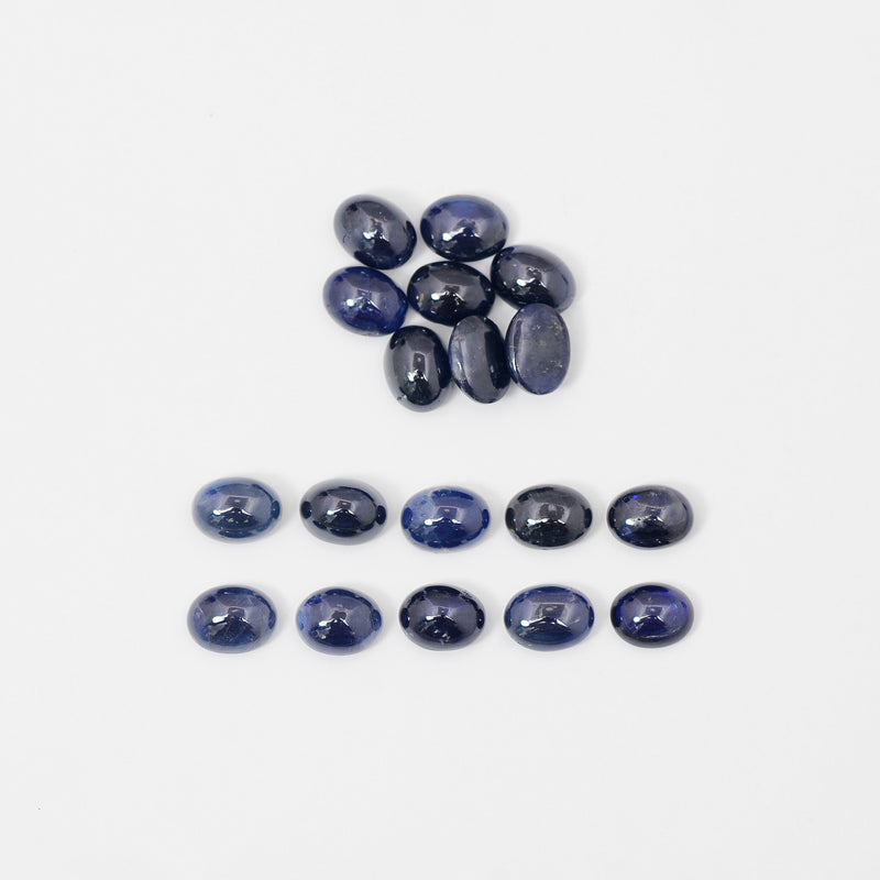 18 pcs Sapphire  - 33.98 ct - Oval - Blue
