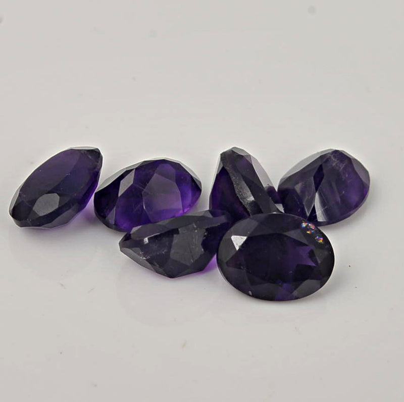 7.20 Carat Purple Color Oval Amethyst Gemstone