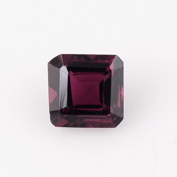 1 pcs Rubellite  - 1.19 ct - Square - Reddish Purple - Transparent