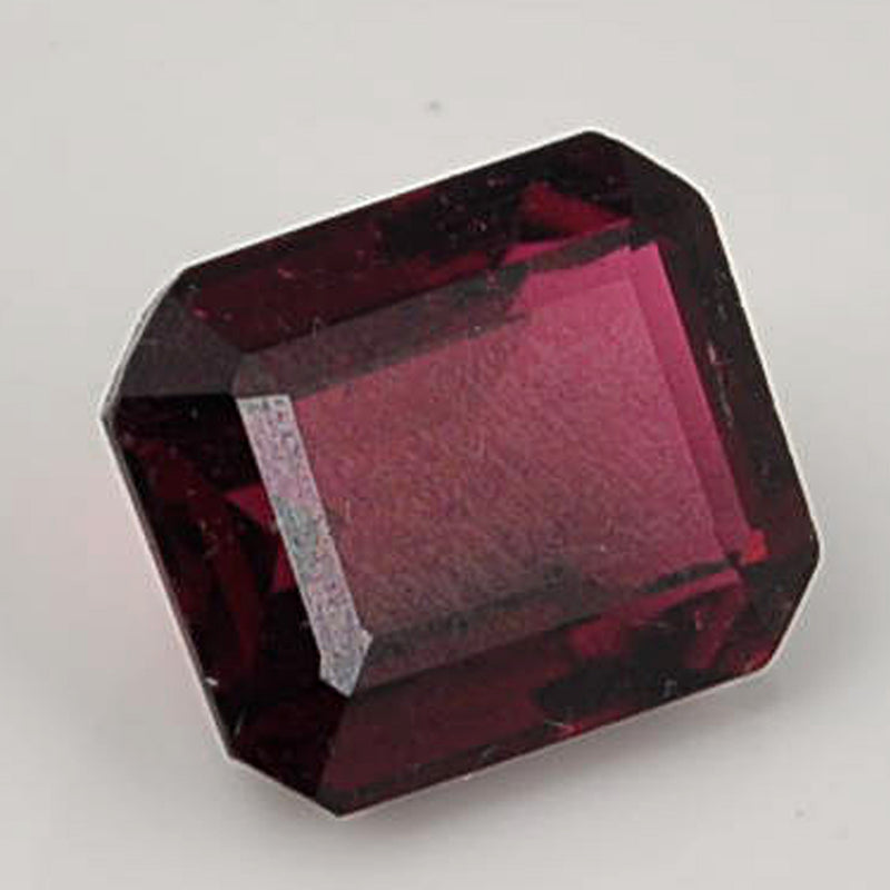 3.61 Carat Deep Purplish Pink Color Octagon Rubellite-IGI Certified