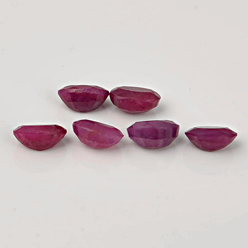 7.00 Carat Red Color Oval Ruby Gemstone