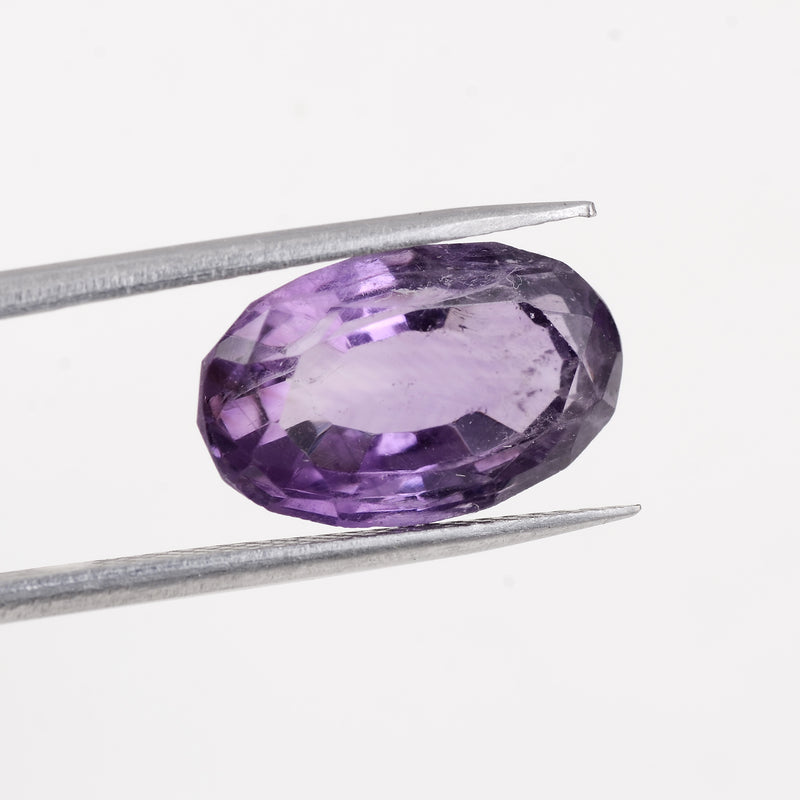 6.06 Carat Purple Color Oval Amethyst Gemstone