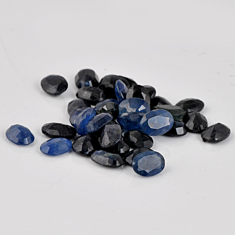 34.45 Carat Blue Color Oval Sapphire Gemstone