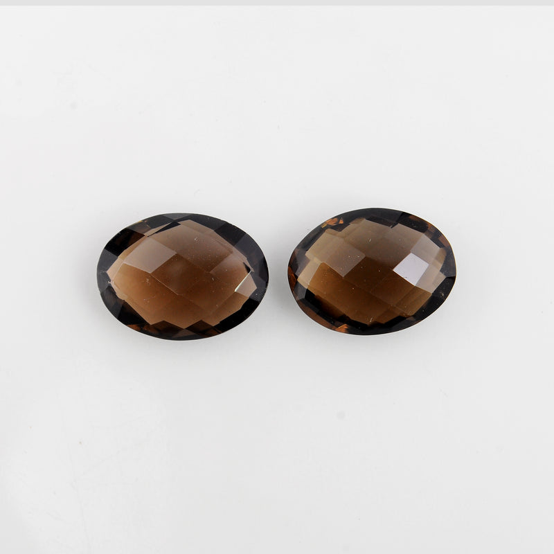 Oval Brown Color Smoky Quartz Gemstone 13.33 Carat