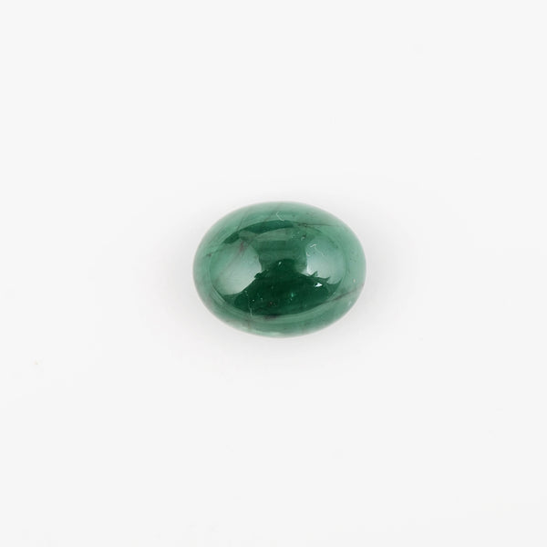 1 pcs Emerald  - 7 ct - Oval - Green