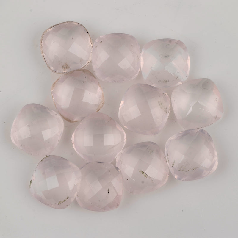 70.40 Carat Pink Color Cushion Rose Quartz Gemstone