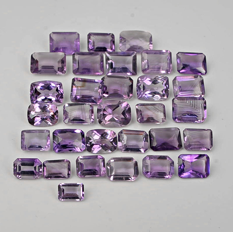 46.90 Carat Purple Color Cushion Amethyst Gemstone