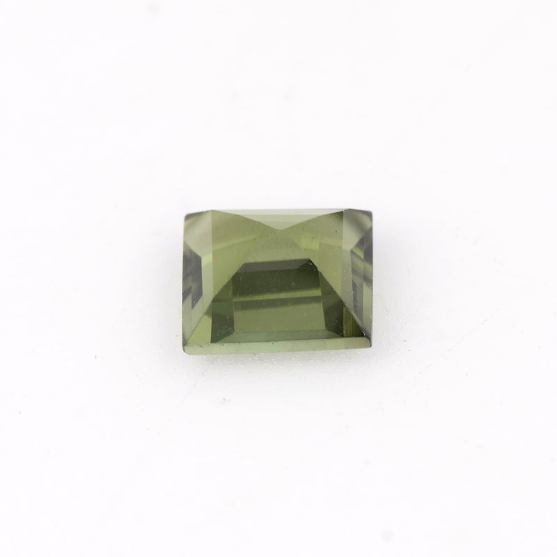 0.96 Carat Green Color Square Tourmaline Gemstone