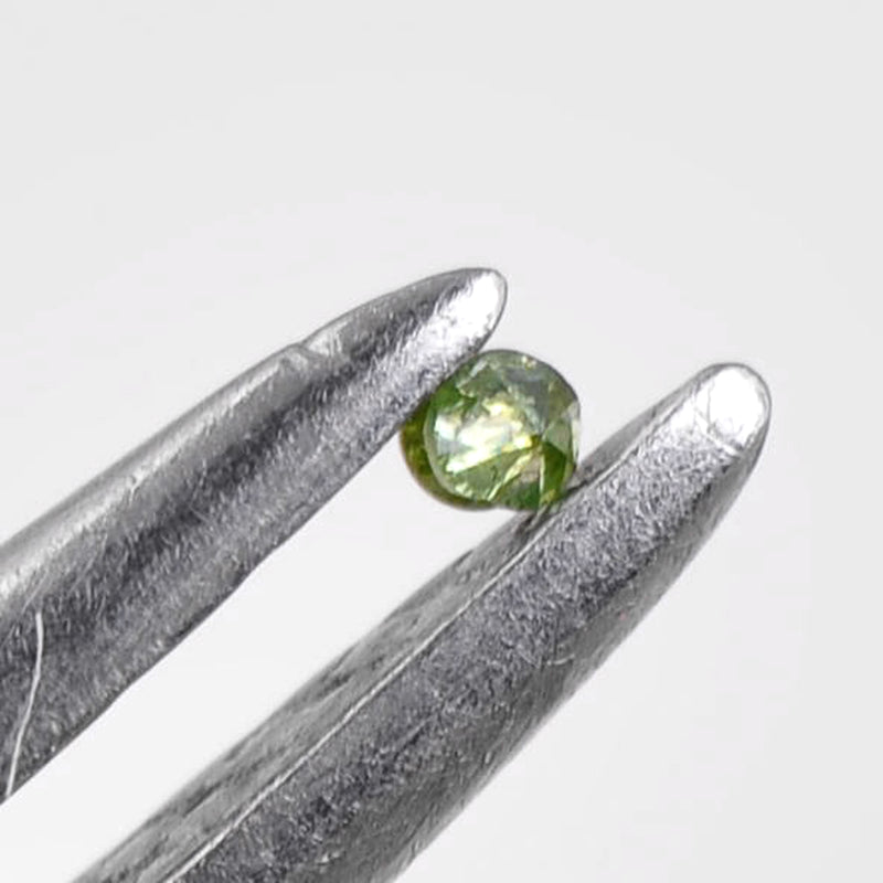 2.32 Carat Single Cut Round Fancy Vivid Green I1-I2 Diamonds-AIG Certified