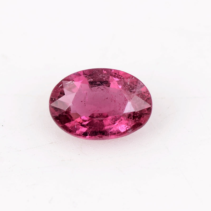 0.68 Carat Pink Color Oval Tourmaline Gemstone