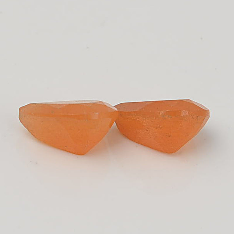 6.06 Carat Orange Color Pear Agate Gemstone
