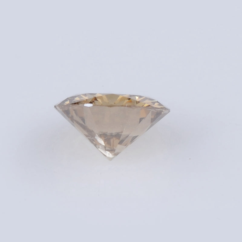 0.82 Carat Brilliant Round Fancy Light Orangy Yellow I1 Diamond-AIG Certified