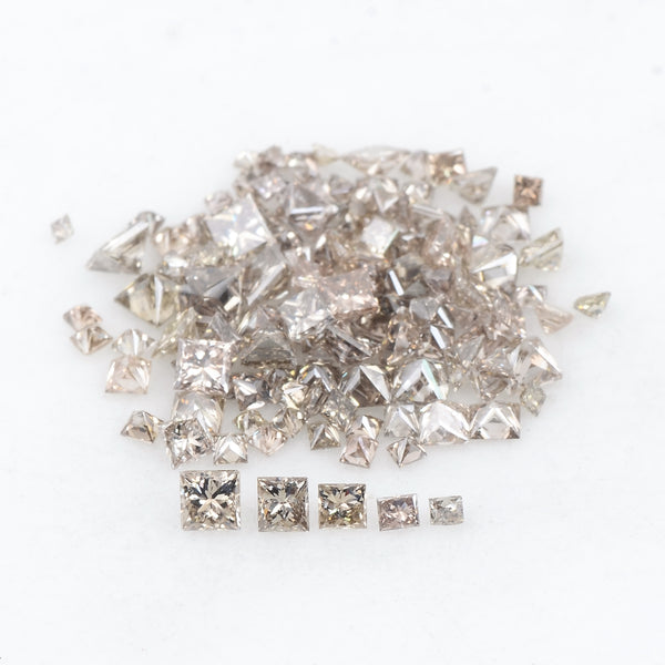 134 pcs Diamond  - 5.1 ct - Square - Brown - VS - SI