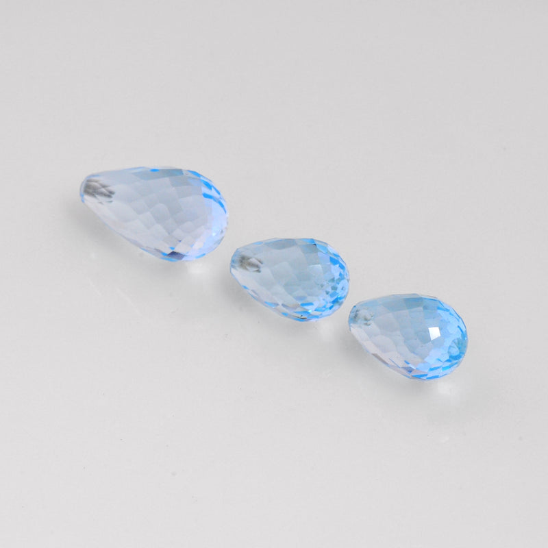13.00 Carat Blue Color Drops Topaz Gemstone