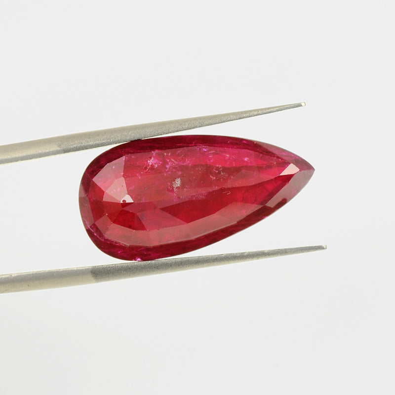 Pear Red Color Ruby Gemstone 7.20 Carat