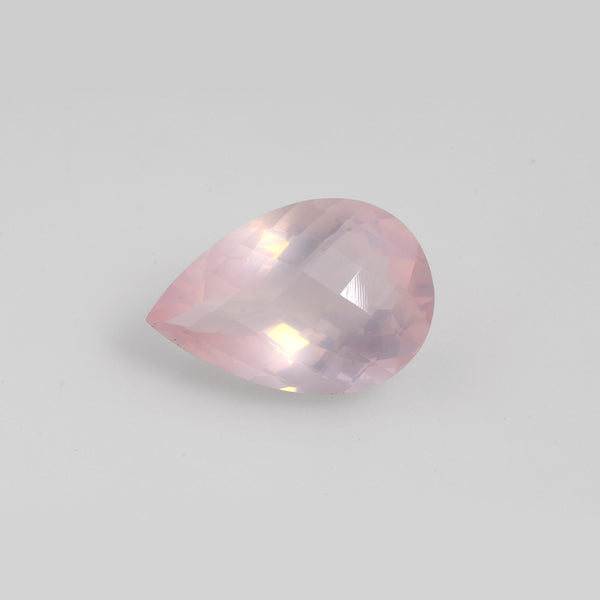 20.90 Carat Pink Color Pear Rose Quartz Gemstone